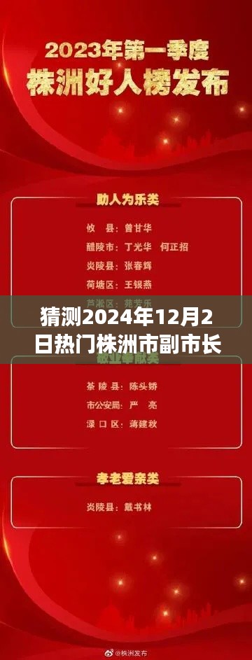 揭秘预测,株洲市未来副市长热门名单,闪耀政坛新星展望于2024年12月2日揭晓!