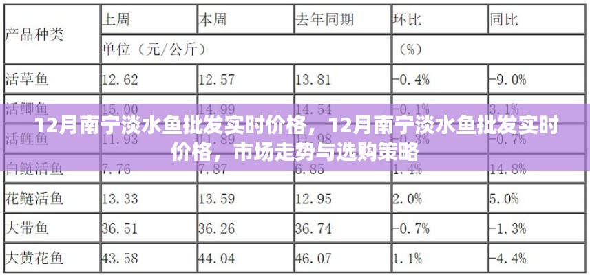 12月南宁淡水鱼批发实时价格解析,市场走势与选购指南