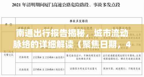 南通出行报告揭秘,城市流动脉络的详细解读(聚焦日期,4月14日)
