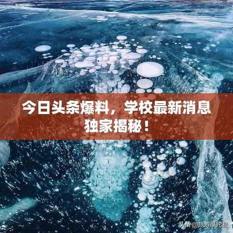 今日头条爆料,学校最新消息独家揭秘!